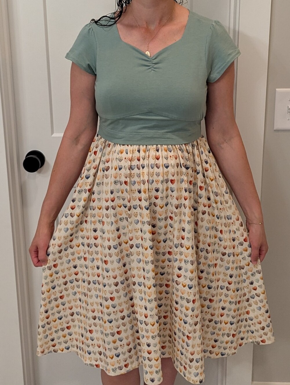 Super Cute Dresses By Ringger Sweetheart Heartprint Nursing Dress Size XS